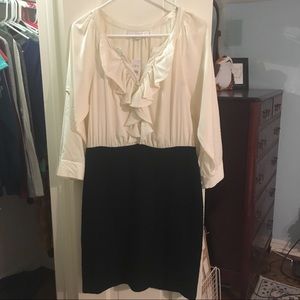 NWT LOFT White And Black Professional Pencil Dress